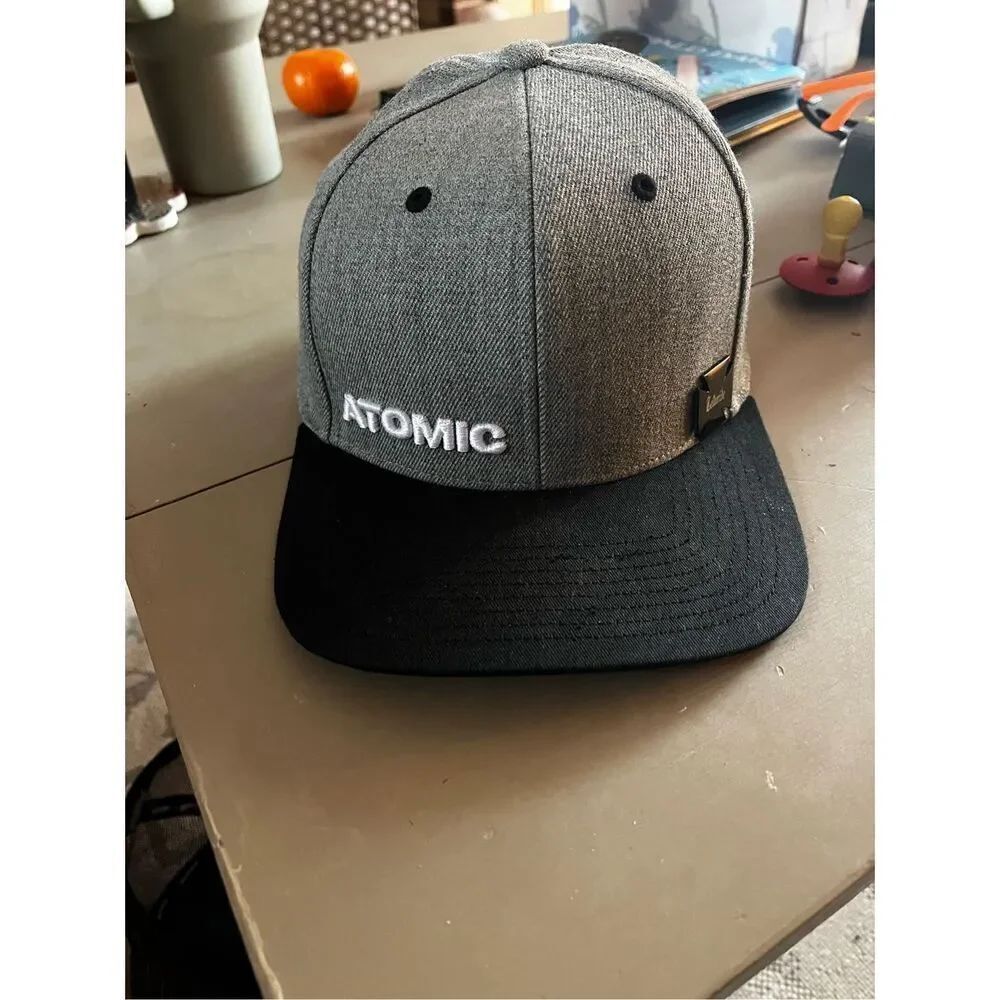 Atomic Alps Heather Gray Cap Hat w/ Telluride Bonus Pin
